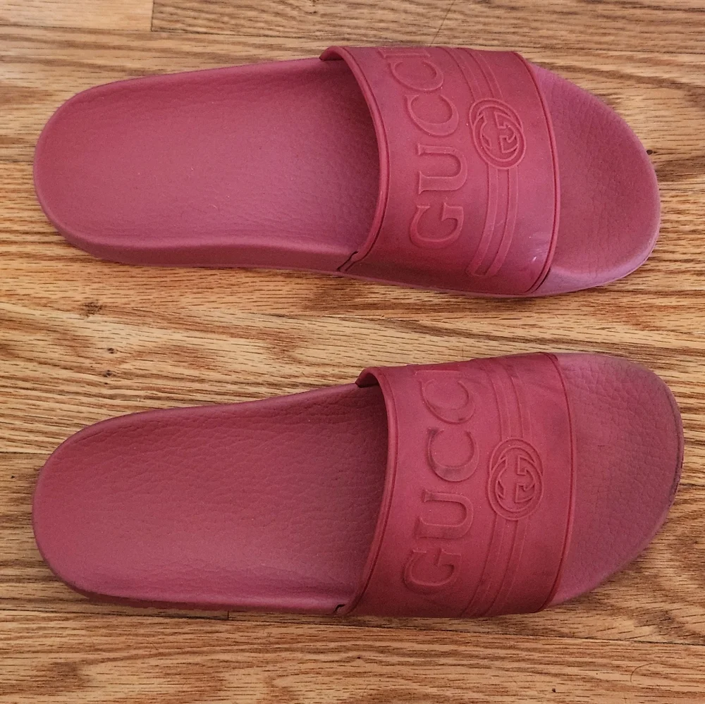 Gucci Pink Slide Sandals - Picture 15 of 15